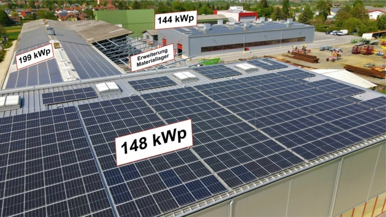 Grabner Gruppe erweitert die bestehende Photovoltaikanlage